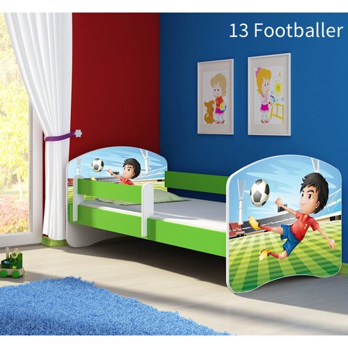  Otro&scaron;ka postelja ACMA z motivom, stranska zelena 160x80 cm 13 Footballer Cene