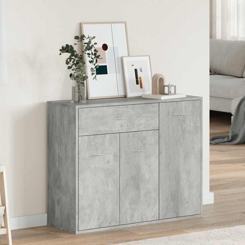  Komoda siva boja betona 88 x 30 x 70 cm od konstruiranog drva Cijene