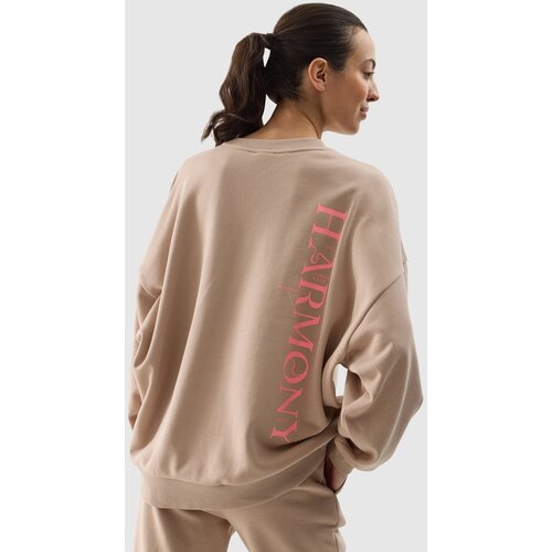 4f Women&amp;#039;s oversize sweatshirt - beige Slike