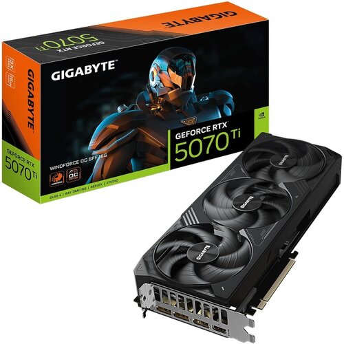 Gigabyte 5070 Ti Windforce OCSFF 16GB GDDR7, 256-bit3xDP, 1xHDMI Slike