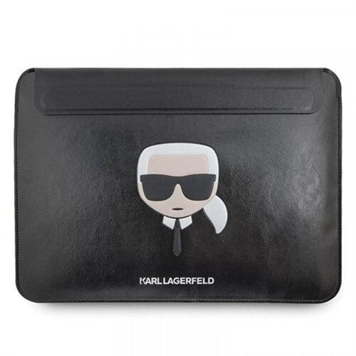 Karl Lagerfeld Originalen ovitek KLCS133KHBK za MackBookAir ali Pro ali prenosnik do 13,3&amp;quot; inch - črna mapa Karl s Head Slike