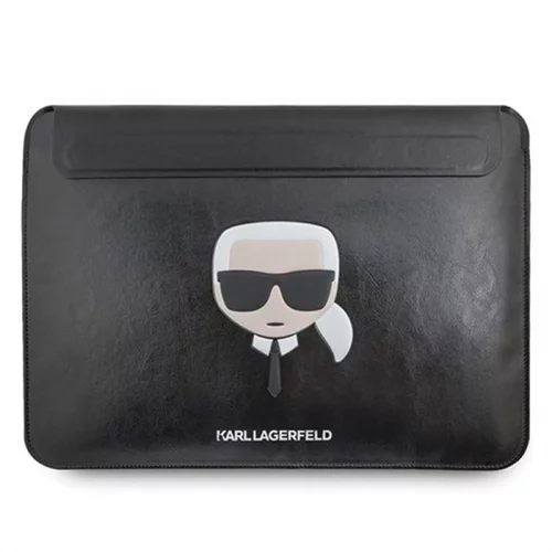 Karl Lagerfeld Originalen ovitek KLCS133KHBK za MackBookAir ali Pro ali prenosnik do 13,3" inch - črna mapa Karl s Head