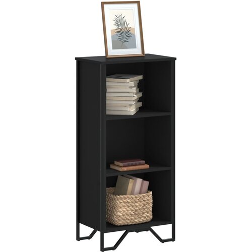  Regal za knjige crni 50 x 31 x 106 cm od konstruiranog drva Cene