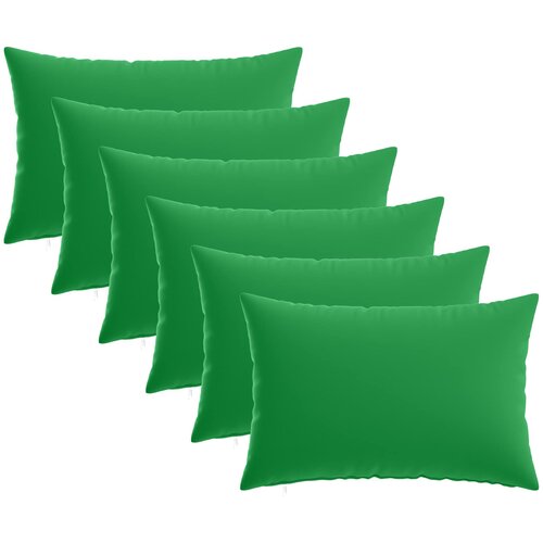  Presvlaka za jastuk 6 pcs HEERLEN Zelena 50 x 75 cm Poliester Cene