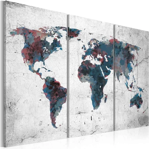  Slika - Undiscovered continents - triptych 60x40