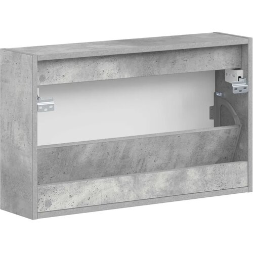  Ormar za cipele na zidu DELFT 71 x 17 x 43 cm Konstruirano drvo - Betonska siva Slike