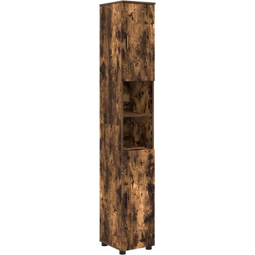  Set namje&amp;scaron;taja za kupaonicu 4 kom. Dimljeni hrast Smeđa 35 x 30 x 192 cm Slike