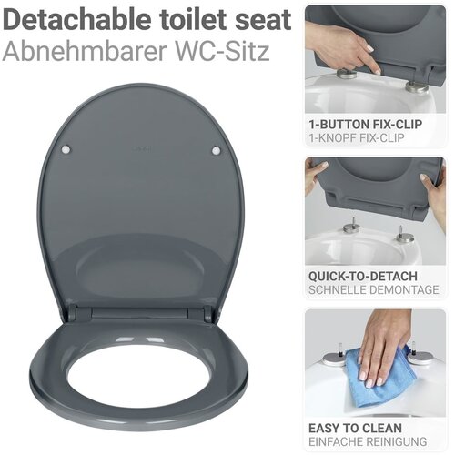 Wenko WC daska s automatskim zatvaranjem 37 x 44,5 cm Ostuni &amp;ndash; Slike