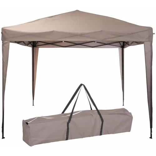 ProGarden šator za zabave Easy-Up 300 x 300 x 245 cm smeđe-sivi