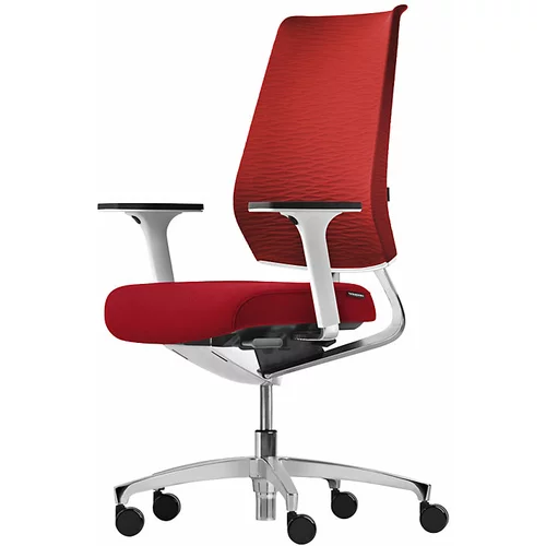 Dauphin Vrtljiv pisarniški stol X-CODE, aluminijasto ogrodje, rdeče barve