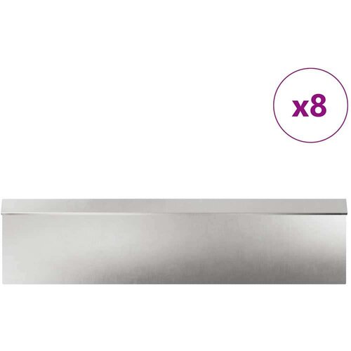 VidaXL Ograde protiv puževa 12 pcs Srebrno Nehrđajući čelik Slike