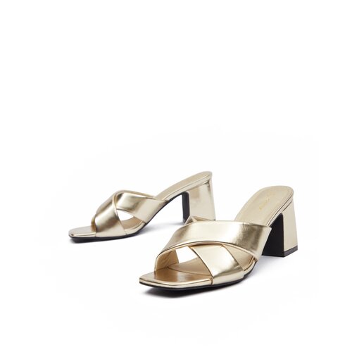Orsay Gold women's heeled slippers - Women's Cene