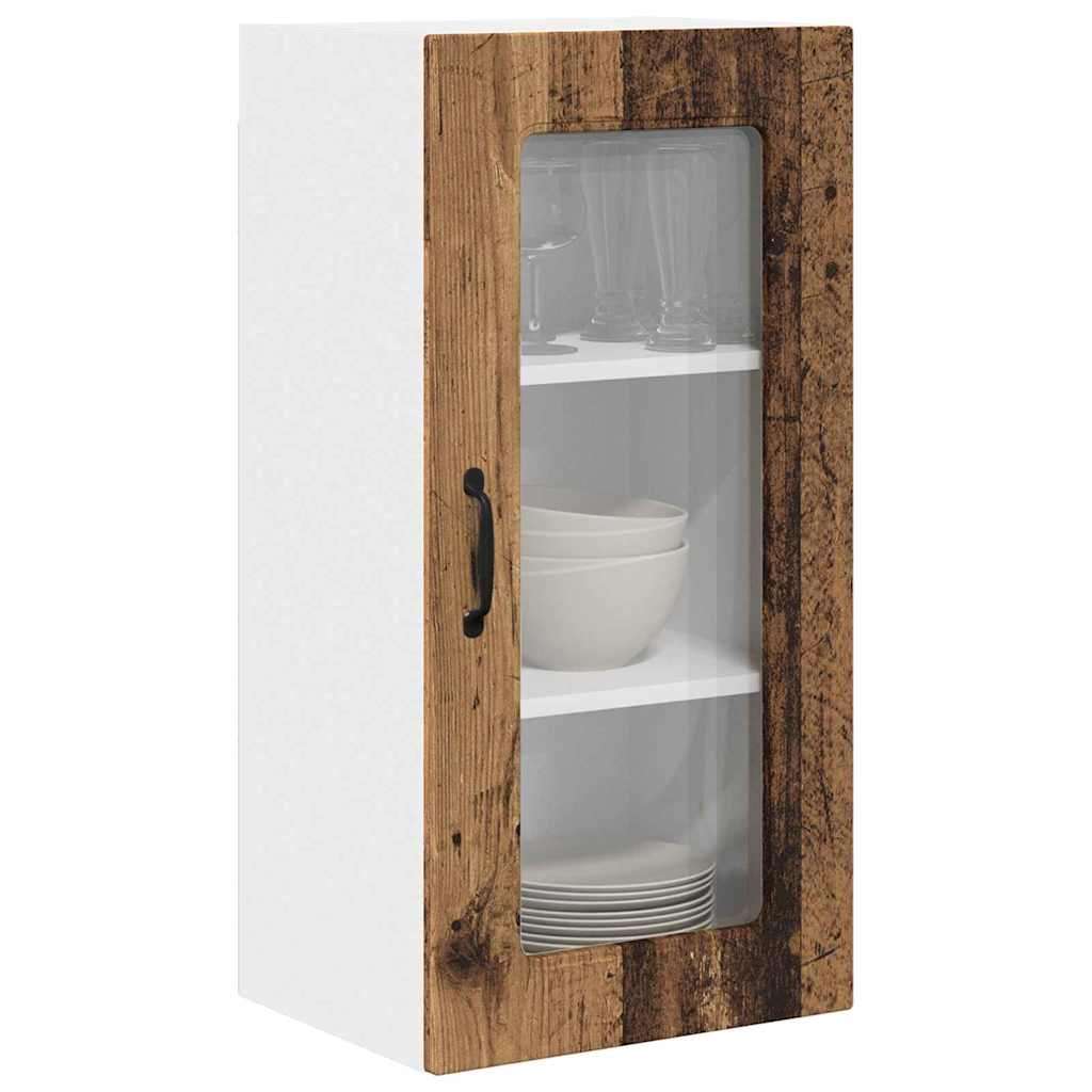  Zidni kuhinjski ormarić Zidne 2 pcs Staro drvo 40 x 31 x 80 cm Slike