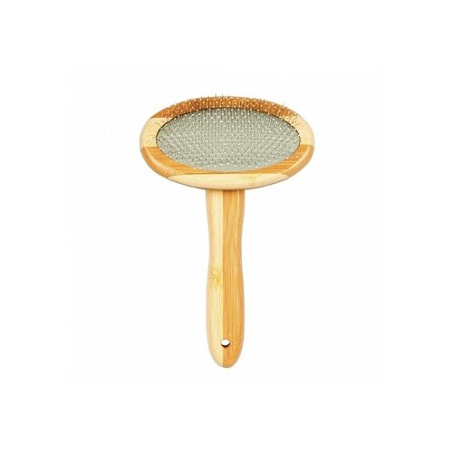 Duvo slickerbrush bamboo četka sa metalnim zubcima, s Cene