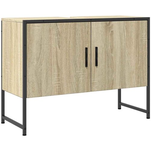 Maison Chic Kopalniška omarica za umivalnik - Umivalniška omarica sonoma hrast 80x33x60cm inž les, (21758854) Cene