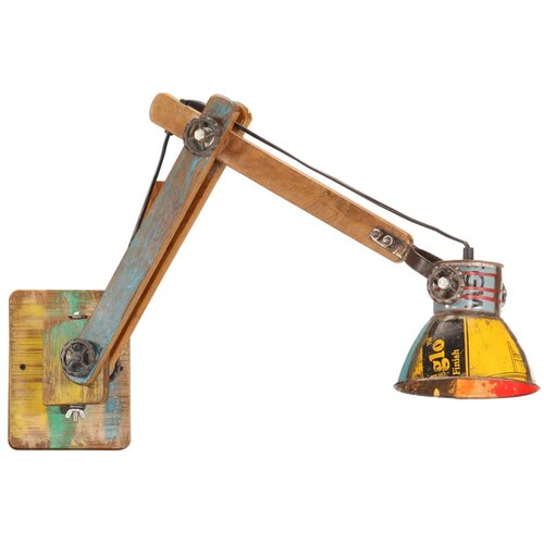 The Living Store Stenska industrijska svetilka večbarvna okrogla E27 - Stenska Svetilka, (21502929) Cene