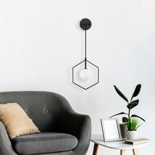 Opviq Geometri 11105 Zidna lampa, crna Cijene