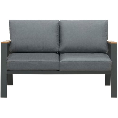 Ambia Garden LOUNGE ZOFA tkanina les evkaliptusa masivno aluminij Slike