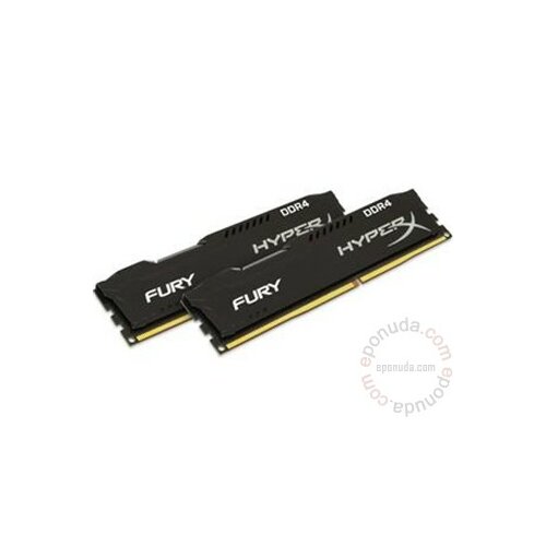 Kingston DDR4 16GB (2x8GB kit) 2666MHz HX426C15FBK2/16 HyperX Fury Black ram memorija Slike