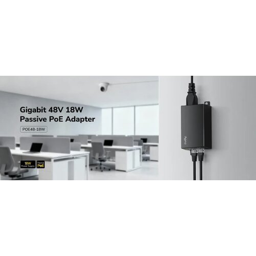 Cudy POE48-18W,Gigabitni pasivni PoE adapter,10/100/1000 Mbps Cene