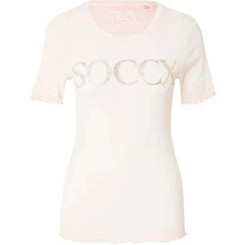 Soccx Majica 'HO:LLY' modra / zlata / oranžna / srebrna