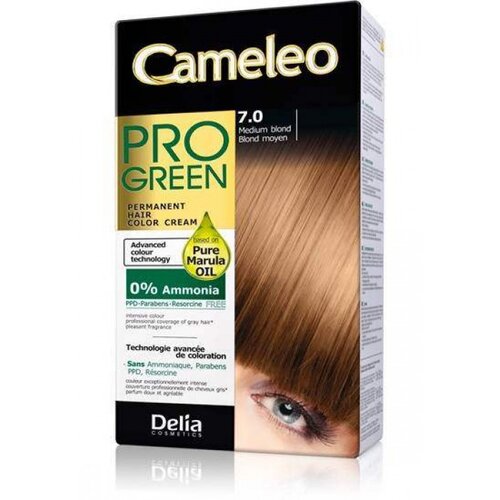 Delia boja za kosu CAMELEO PRO GREEN - Srednje plava 7.0 Slike