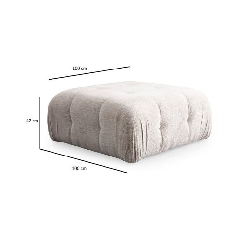 Atelier Del Sofa tabure amaris pouffe beige Slike