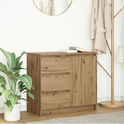  Komoda s ladicama artisan hrast 71x35x65 cm konstruirano drvo Smeđa Slike