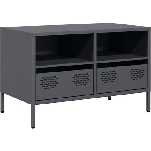 Maison Chic TV omarica - TV stojalo - Televizijska omarica antracit 68x39x43,5 cm hladno valjano jeklo, (21701849) Cene