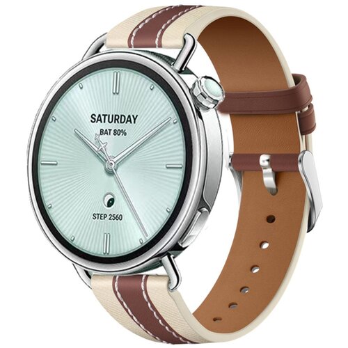 INF Pa&amp;scaron;ček iz sintetičnega usnja za Xiaomi Watch S4, 18mm Brown, (5000505947) Slike