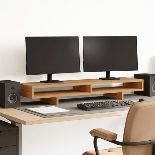  Stalak za monitor boja hrasta 100x27x15 cm konstruirano drvo Cijene