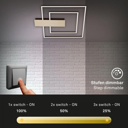 BRILONER 3545-017 - led prigu&amp;scaron;iva plafonska svetiljka nico LED/25W/230V zlatna Slike