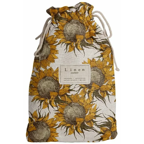 Really Nice Things potovalna torba s primesjo lanu Sunflower, dolžina 44 cm
