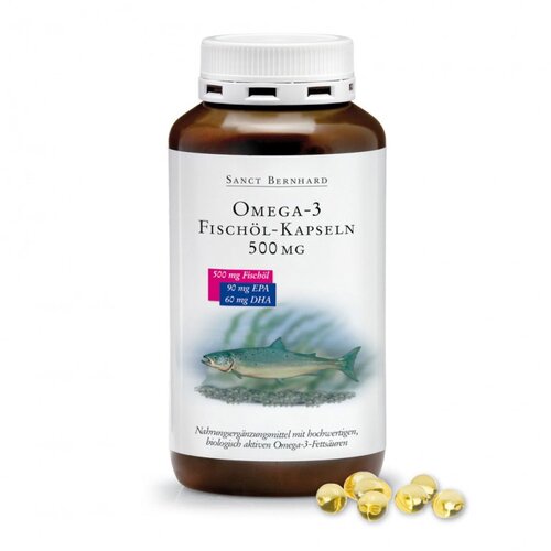  Krauterhaus Sanct Bernhard Omega 3 kapsule ribljeg ulja 500 mg- 120 kom Cene