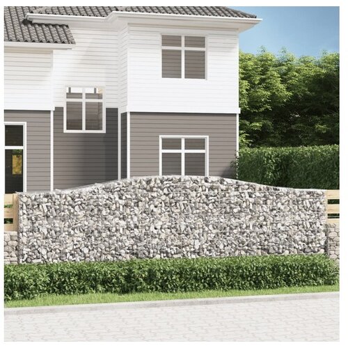  Lučne gabionske košare 2 kom 400x50x120/140cm pocinčano željezo Cene