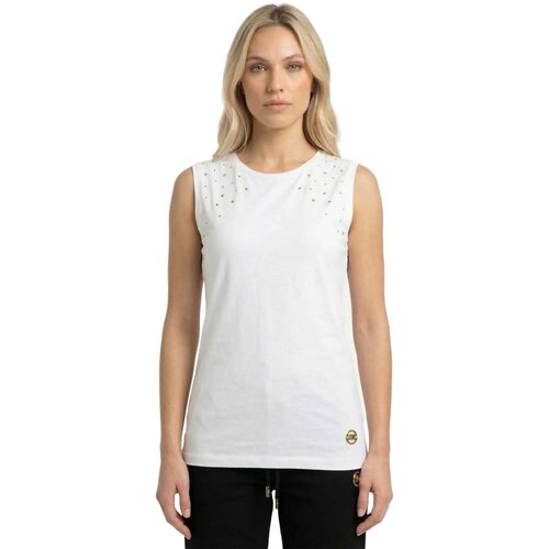 Leone 1947 Majice brez rokavov Woman T-Shirt Sleveless Classy Bela Cene
