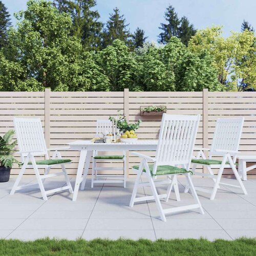  Jastučići za stolice 4 pcs Zelena i bijela 50 x 50 x 4 cm Cijene