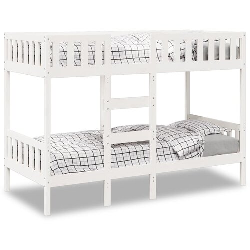 vidaXL Krevet na kat bijeli 80 x 200 cm od masivne borovine Cene