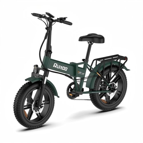 RUITOO Zložljivo električno kolo E20PRO, baterija 48 V 13 Ah, pomoč pri dosegu 80&ndash;100 km, zelena, (5000232105) Cene