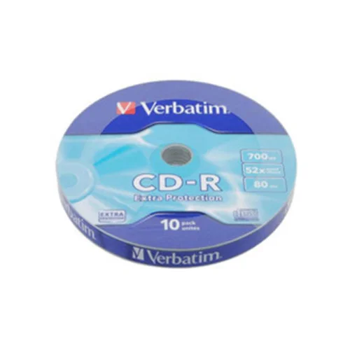  CD-R,VERBATIM, 700 MB,52X,spindle 10 kom EXTRA PRO.