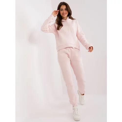 Fashion Hunters Light pink basic set with sweatshirt