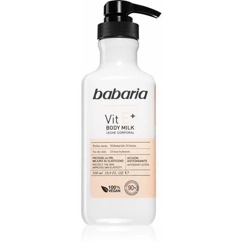 Babaria Vitamin E hidratantno mlijeko za tijelo za suhu kožu 500 ml