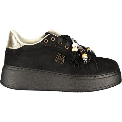 Laura Biagiotti 9821 ženske tenisice na vezanje s platformom 4 cm crne Slike
