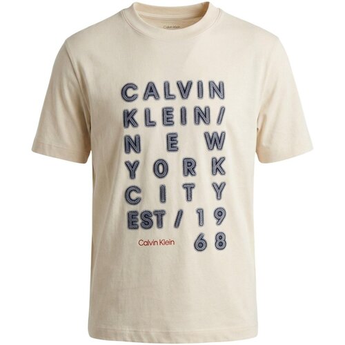Calvin Klein Jeans Majice s kratkimi rokavi LV04RF814G Bež Cene