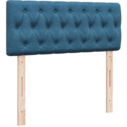VidaXL Krevet s oprugama i madracem tamnoplavi 120 x 190 cm bar&amp;scaron;un Slike