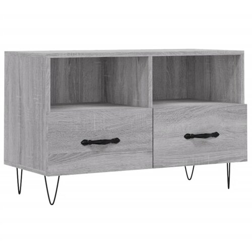Maison Chic TV omarica - TV enota - Televizijska omarica siva sonoma 80x36x50 cm inženirski les, (21701091) Slike