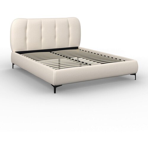 Bessagi Home Oblazinjena Postelja Glaris, Krem Barve, 160x200 Slike