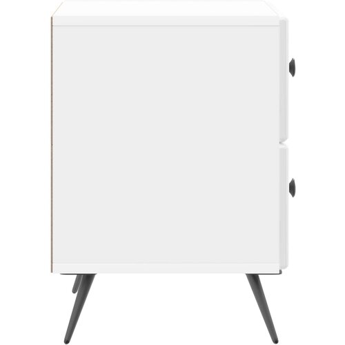  Noćni ormar Bijela visokog sjaja 43 x 34,5 x 47,5 cm Slike