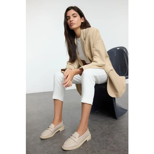 Trendyol Beige Plain Women's Loafer