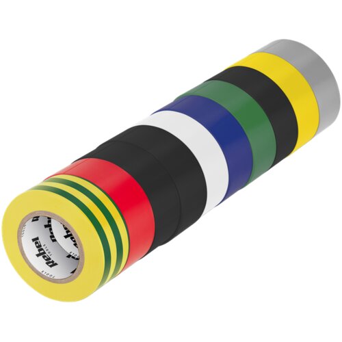 Rebel set izolacijskih traka 19 mm x 10 yd, 10 kom. u 8 boja Cijene